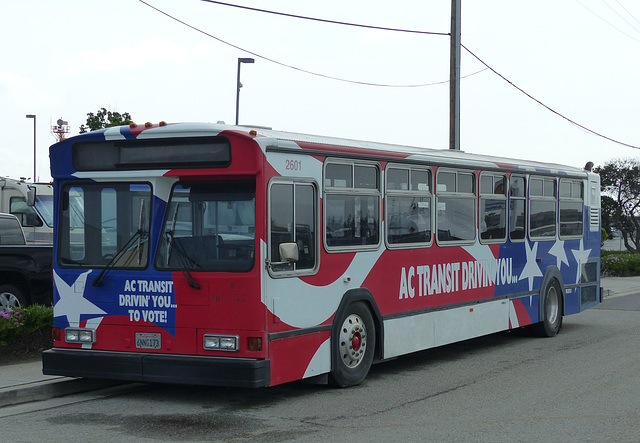 AC Transit # 2601 at San Carlos Airport - 14 April 2016