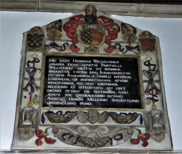 wollaton church, notts; c17 tomb of henry willoughby +1641