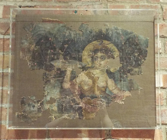 Fragment of a Wall Hanging Showing Euthenia in a Garden in the Metropolitan Museum of Art, July 2016