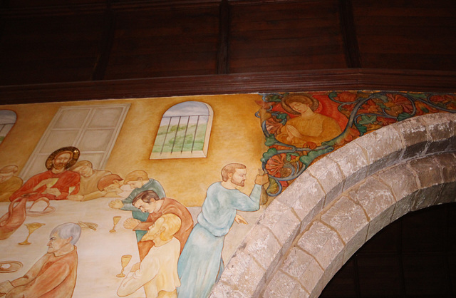 Phoebe Anna Traquair Murals of c1905, St Peter's Church, Clayworth, Nottinghamshire