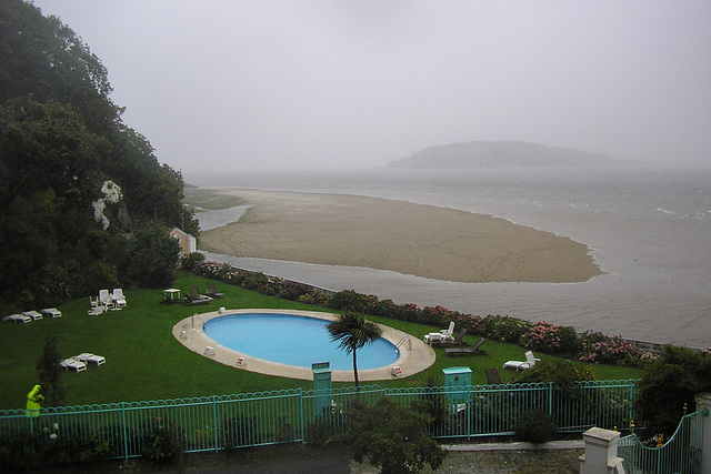 View From Portmeirion In The Rain