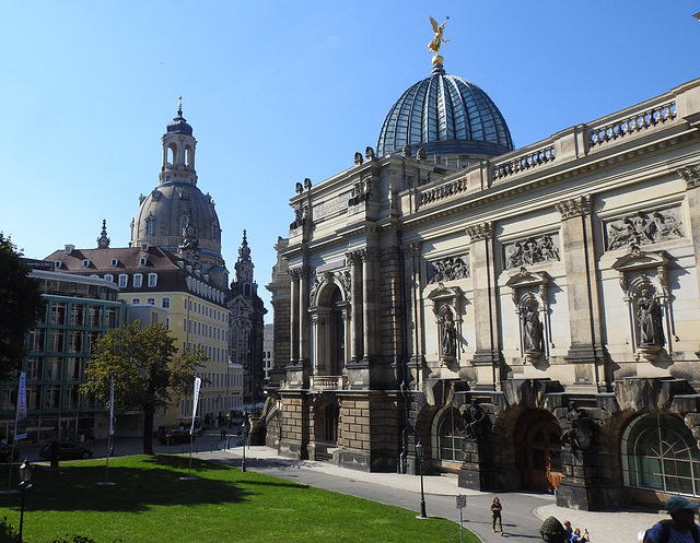 Frauenkirche und Kunstakademie, Dresden