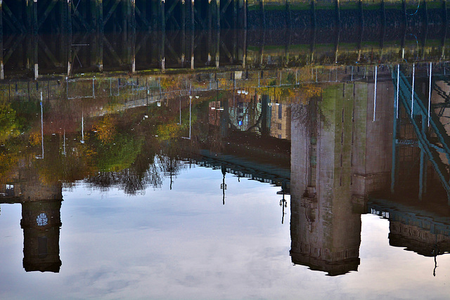 Tyne Bridge reflected 1