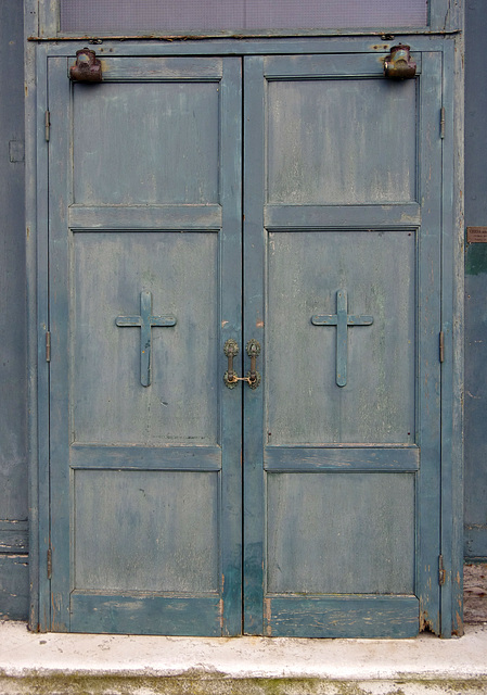 Blue doors