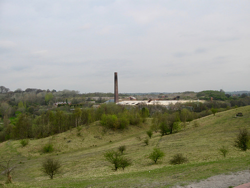 Northwards towards Baggeridge Brickworks from the summit of the old Pit Mound at Baggeridge