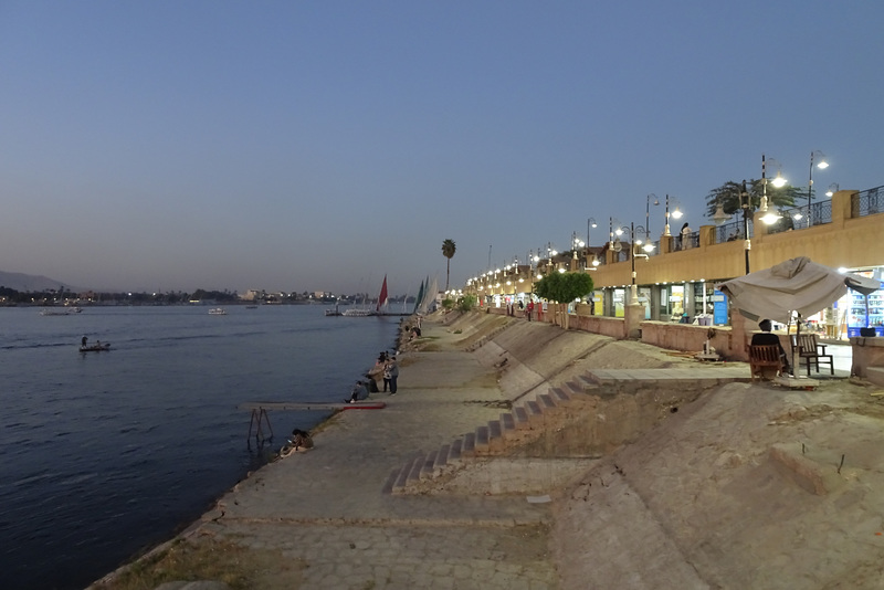 Luxor Corniche At Dusk
