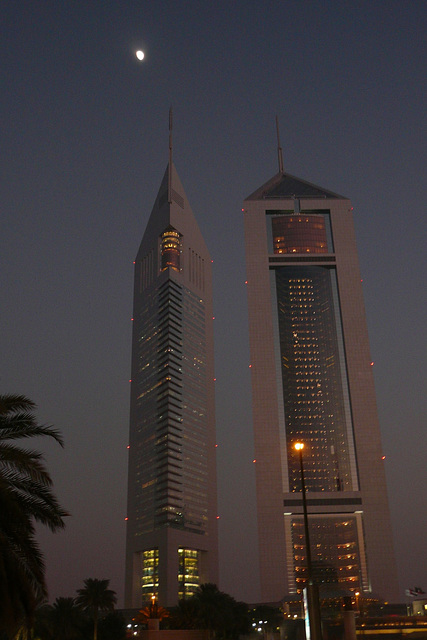 Emirates Towers At Dusk