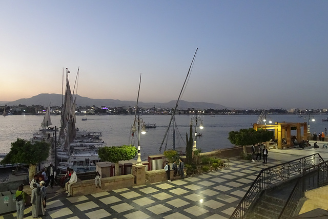 Luxor Corniche At Dusk