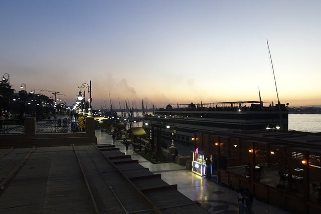 Luxor Corniche At Dusk