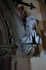 little canfield church, essex, c19 priest's doorway in the south chancel wall, c.1856-8 by c.h.cooke , carved by jacquet of vauxhall bridge road