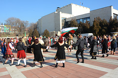 Bulgaria, Blagoevgrad, Round Dance at the Carnival "Procession of  the Kukers"