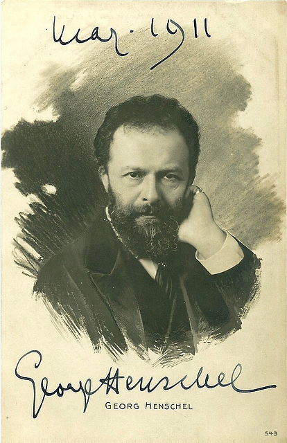 Georg Henschel  AUTOGRAPH