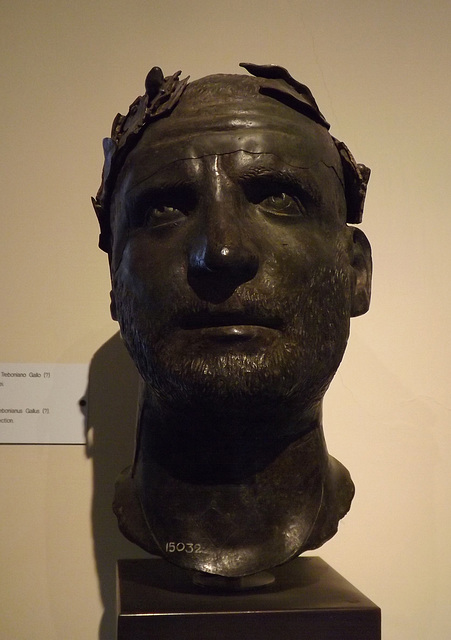 Portrait of Trebonianus Gallus (?) in the Vatican Museum, July 2012