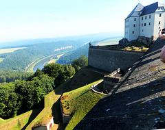 Festung Königstein. Blick ins Elbtal.  ©UdoSm