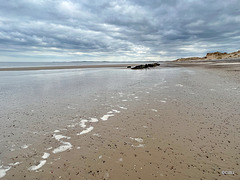 Findhorn Beach on a busy Good Friday afternoon...