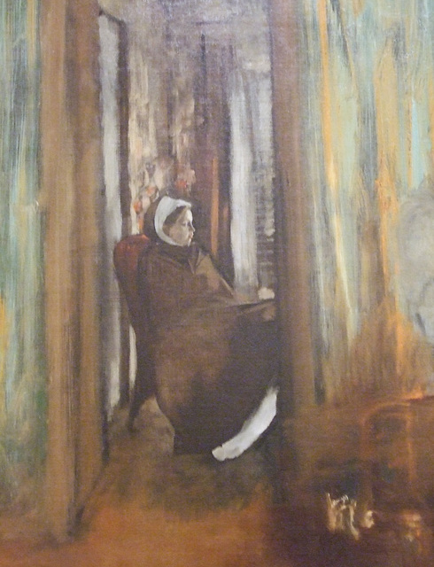 Detail of Nurse by Degas in the Metropolitan Museum of Art, May 2011