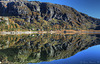 Lake Grindheimsvatnet reflection.