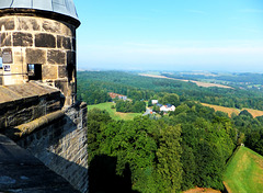 Festung Königstein. Blick vorbei am Seigerturm.  ©UdoSm