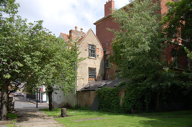 Rear of Buildings in Castle Gate, St Nicholas Churchyard, Castle Gate, Nottingham