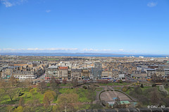 View over the Edinburgh "New Town" towards the Firth of Forth