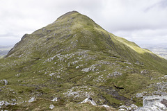 Ben Stack summit cone from Coire nam Mang bealach