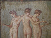 Detail of the Three Graces Fresco from Pompeii, ISAW May 2022