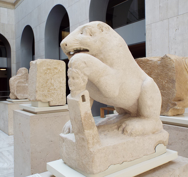 Bear of Porcuna in the Archaeological Museum of Madrid, October 2022