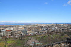 View over the Edinburgh "New Town" towards the Firth of Forth