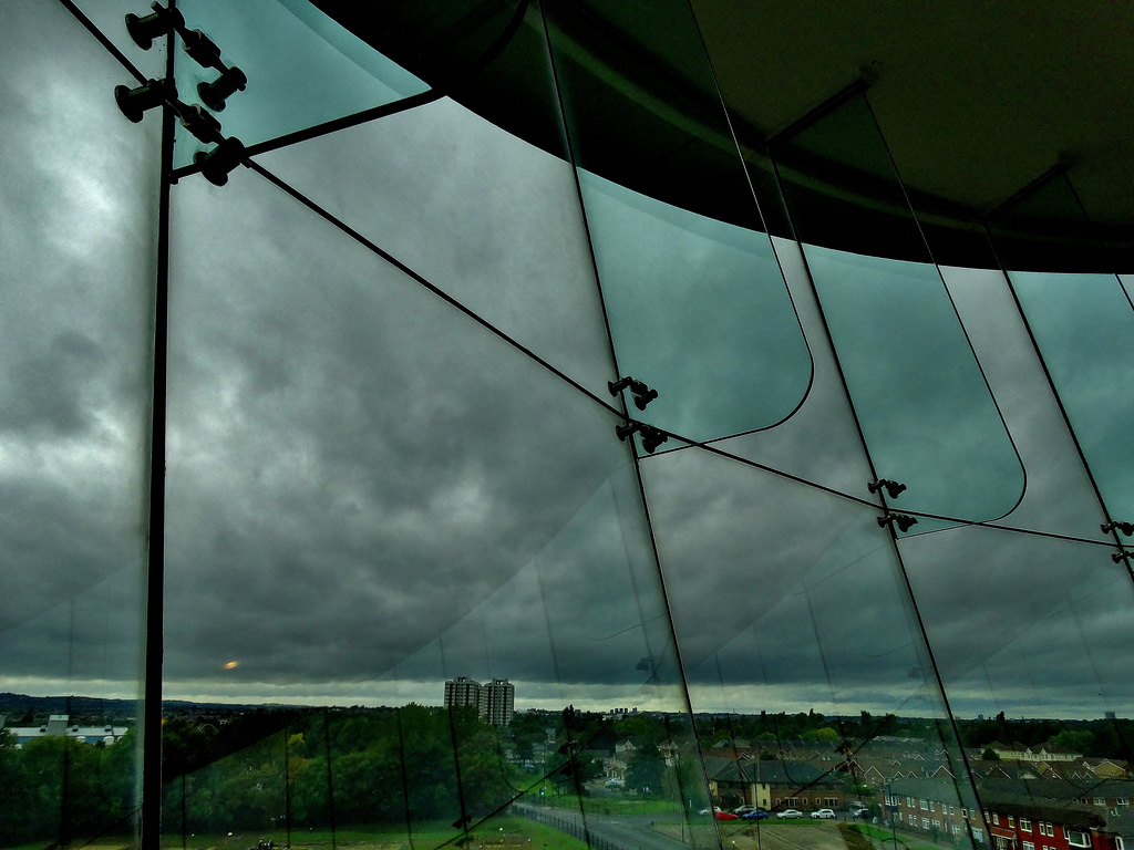 From the viewing tower at Segedunum Roman Fort, Wallsend