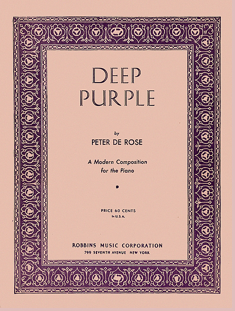 "Deep Purple" Sheet Music, 1934