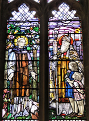 wollaton church, notts ; c20 glass by whall c.1922