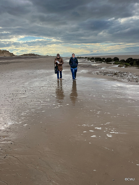 Findhorn Beach on a busy Good Friday afternoon...