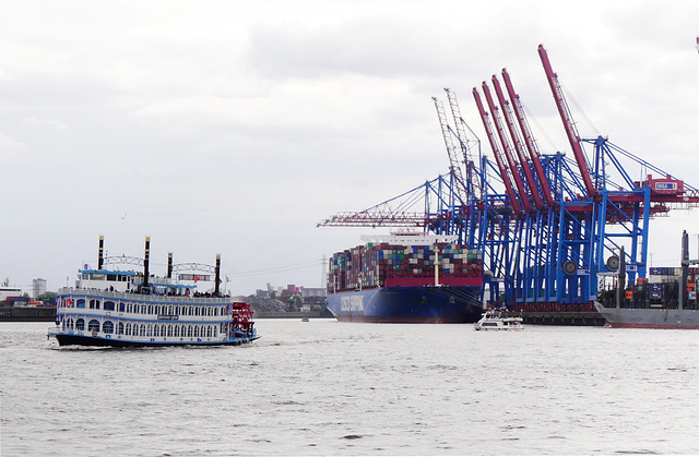 Louisiana Star mit Containerterminal Altenwerder