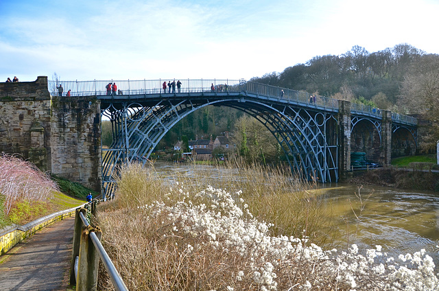 River Severn in flood at Ironbridge