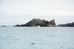 Islet with Arch near Bjørnøya Island