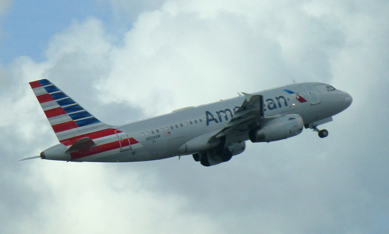 N808AW departing from MIA - 9 March 2019