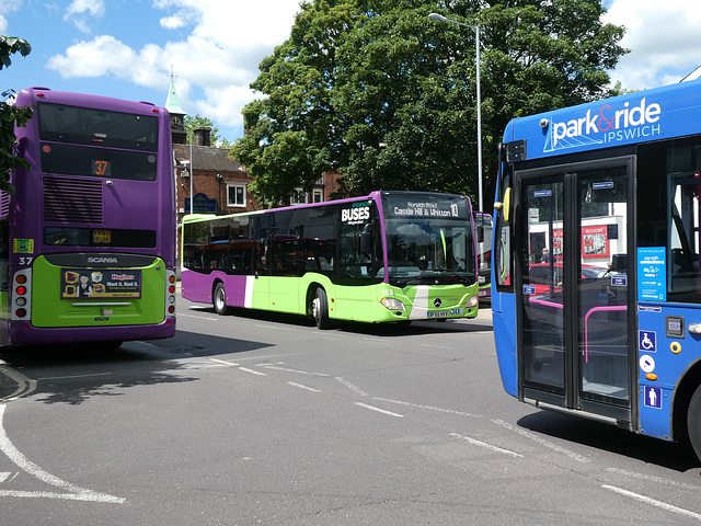Ipswich Buses 155 (BF65 HVV) - 21 Jun 2019 (P1020804) Ipswich Buses 155 (BF65 HVV) - 21 Jun 2019 (P1020804)