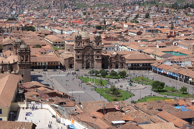 View Over The Plaza De Armas