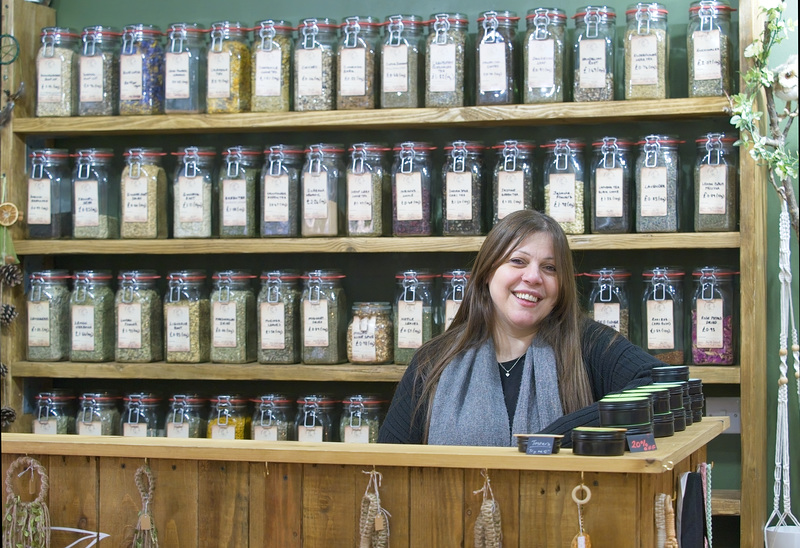 The lady in the Apothecary Shop