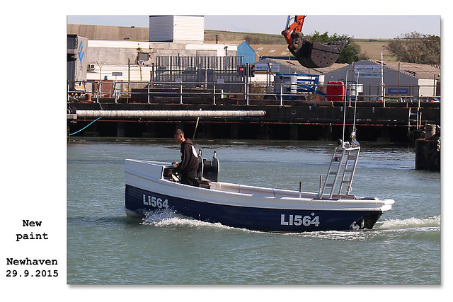 Day boat with new paint - Newhaven 29 9 2015