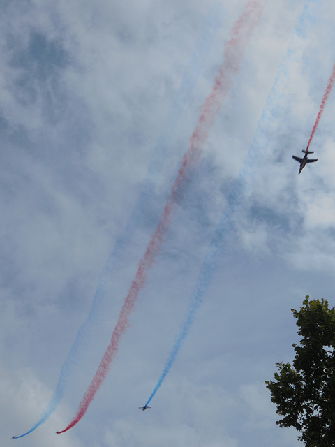 la patrouille de france fait son show