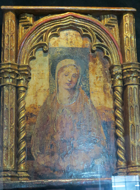 Musée de la ville de Split : sainte Vierge, peinture a tempera.