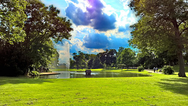 Hanau, Schloss Philippsruhe, Schlossgarten, HDR