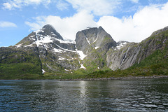 Norway, Lofoten Islands, North-West Shore of Tengelfjord