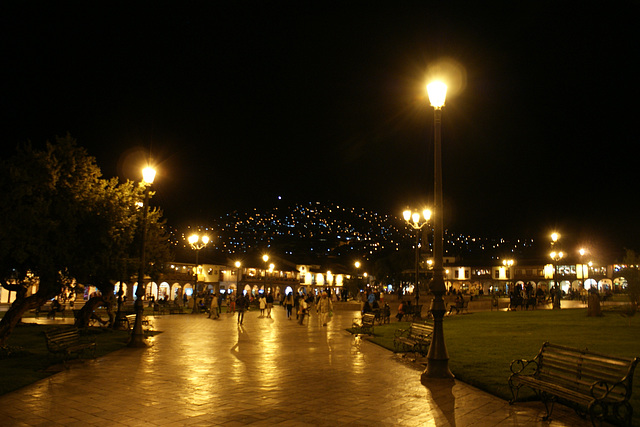 Plaza De Armas At Night