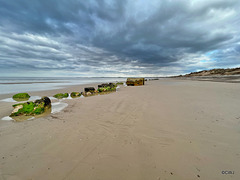 Findhorn Beach on a busy Good Friday afternoon...