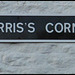 Harris's Corner street sign