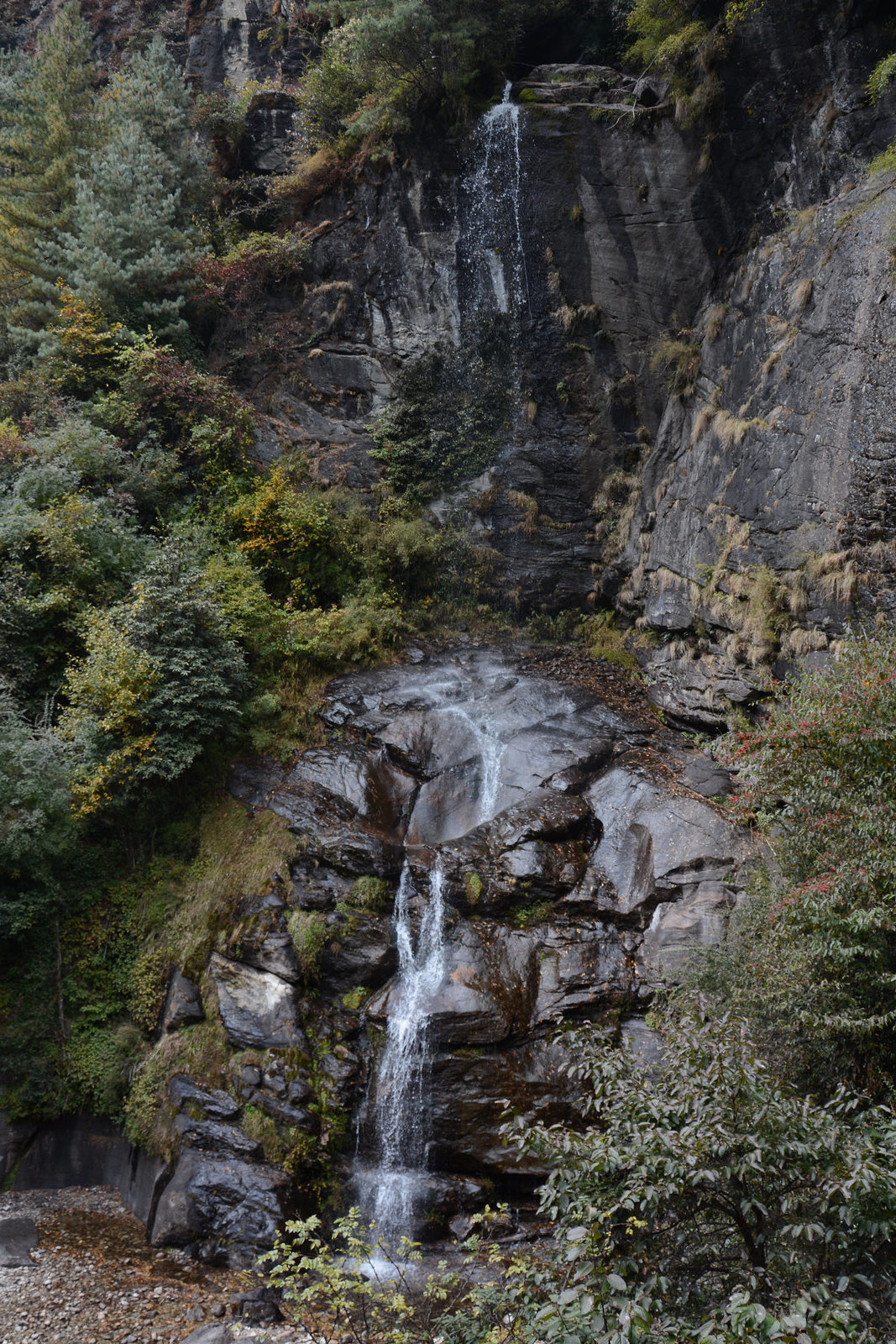 One of the Numerous Waterfalls in the Gorge of the Dudh-Kosi