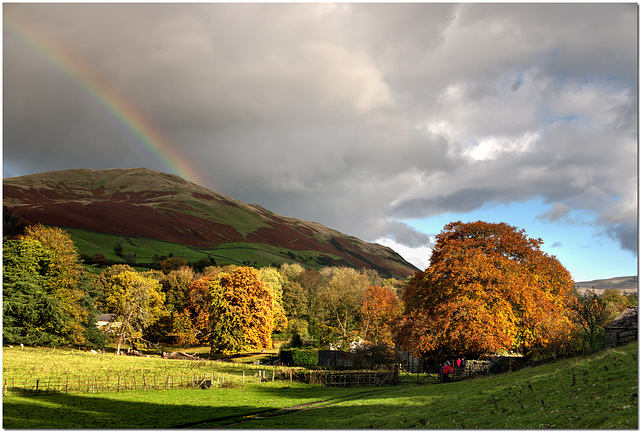 Rainbow in the Lune Valley, Westmoreland