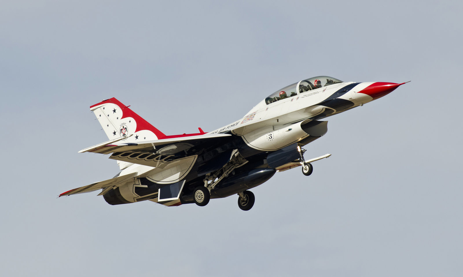 USAF Thunderbird General Dynamics F-16D Fighting Falcon #3